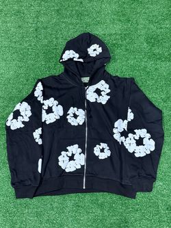 Denim Tears Cotton Wreath Zip-Up Hoodie