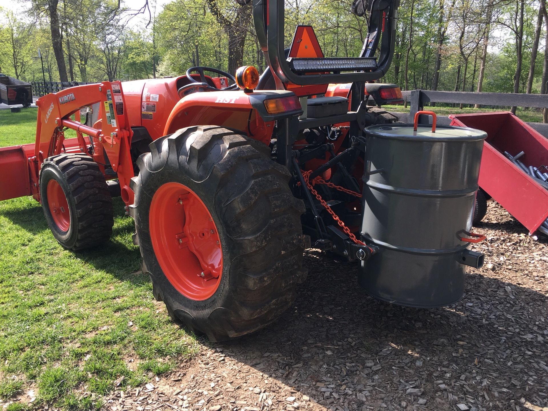 Custom tractor ballast barrel