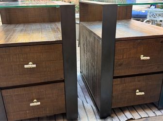 Rustic Nightstand - Pair