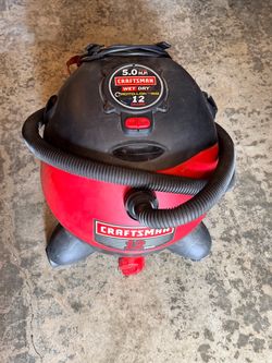 CRAFTSMAN 12 Gallon 5.0 Peak HP Wet Dry Shop Vacuum