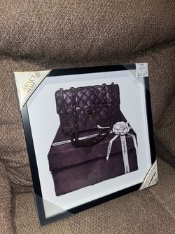 NWT Designer Bag on Gift Box Hanging Wall Art