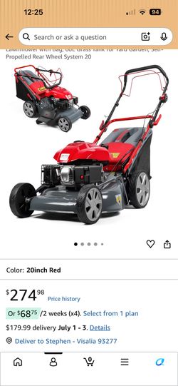 New self propelled mower