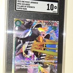 2023 ONE PIECE JAPANESE OP03-025 KRIEG PILLARS OF STRENGTH SUPER RARE