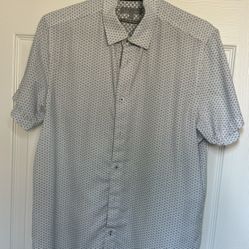 Ted Baker London Short Sleeve Button Down Men’s 3 Medium
