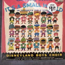 Walt Disney's It's A Small World Vinyl Album Record