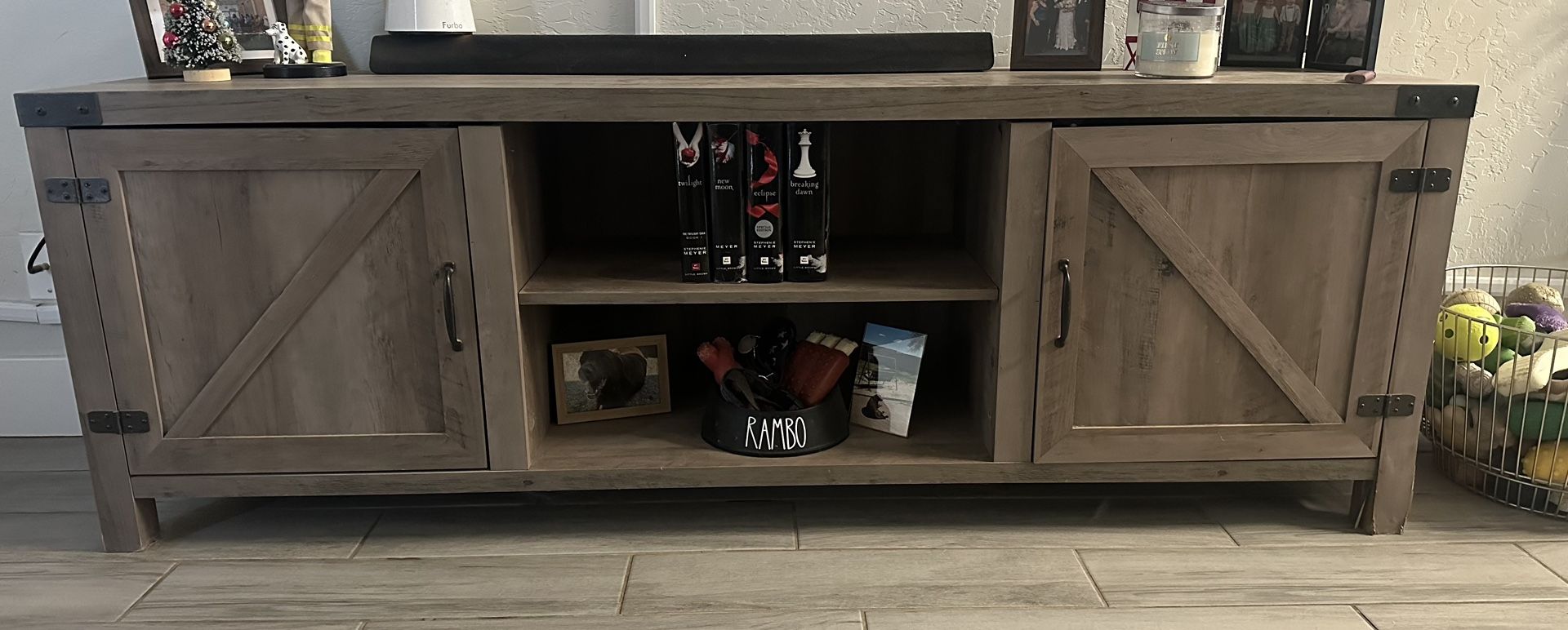 Rustic Farmhouse TV Stand / Media Console – $70 (OBO) Originally $295 