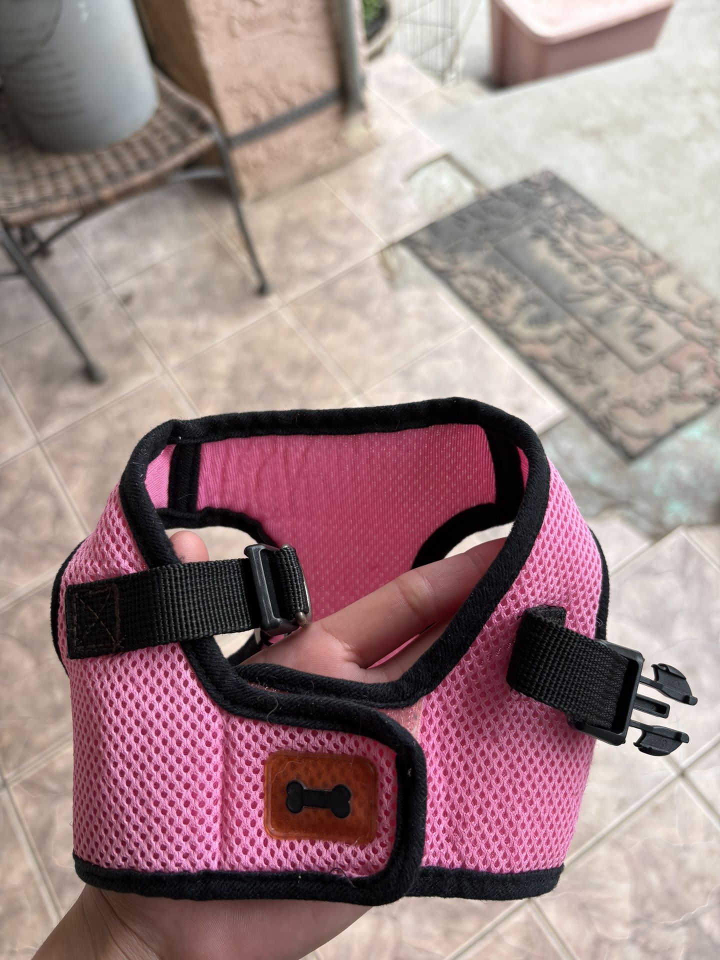 Small Pink dog harness