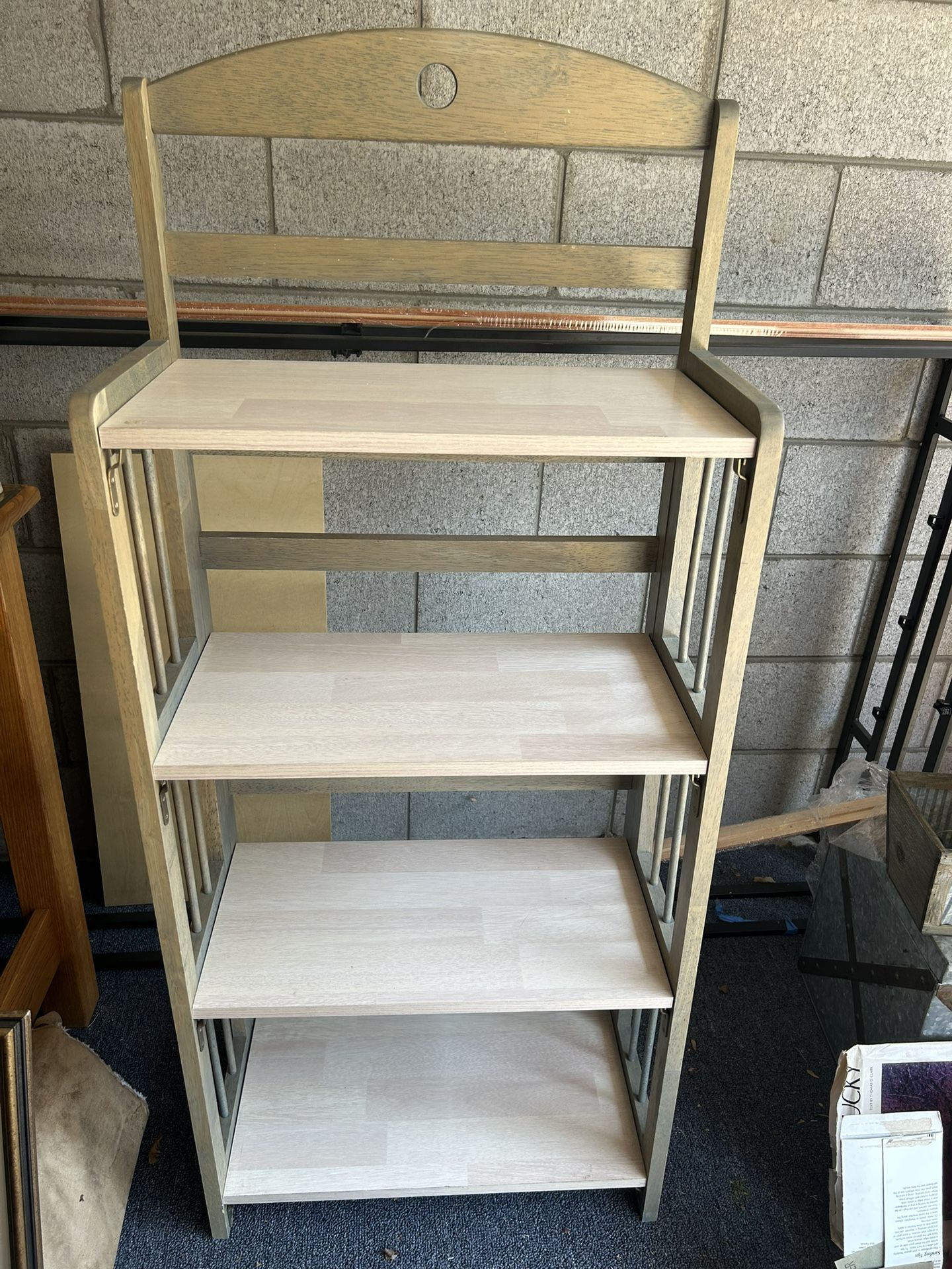 Nice 4 Shelf Freestanding Folding Bookcase Shelf