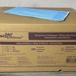 Blue Underpad Absorbent Small 💵  Almohadillas Azules Absorbentes Pequeñas 