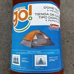 Coleman Go 3 Person Tent and Sleeping Pad