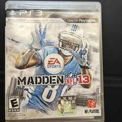 PS3 Madden NFL 13 Game
