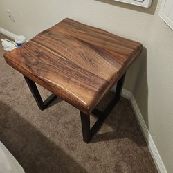 Live Edge End Table