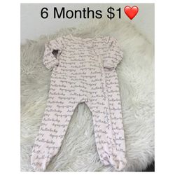 Pijama Great Condition For Girl Size 6m ❤️❤️❤️p