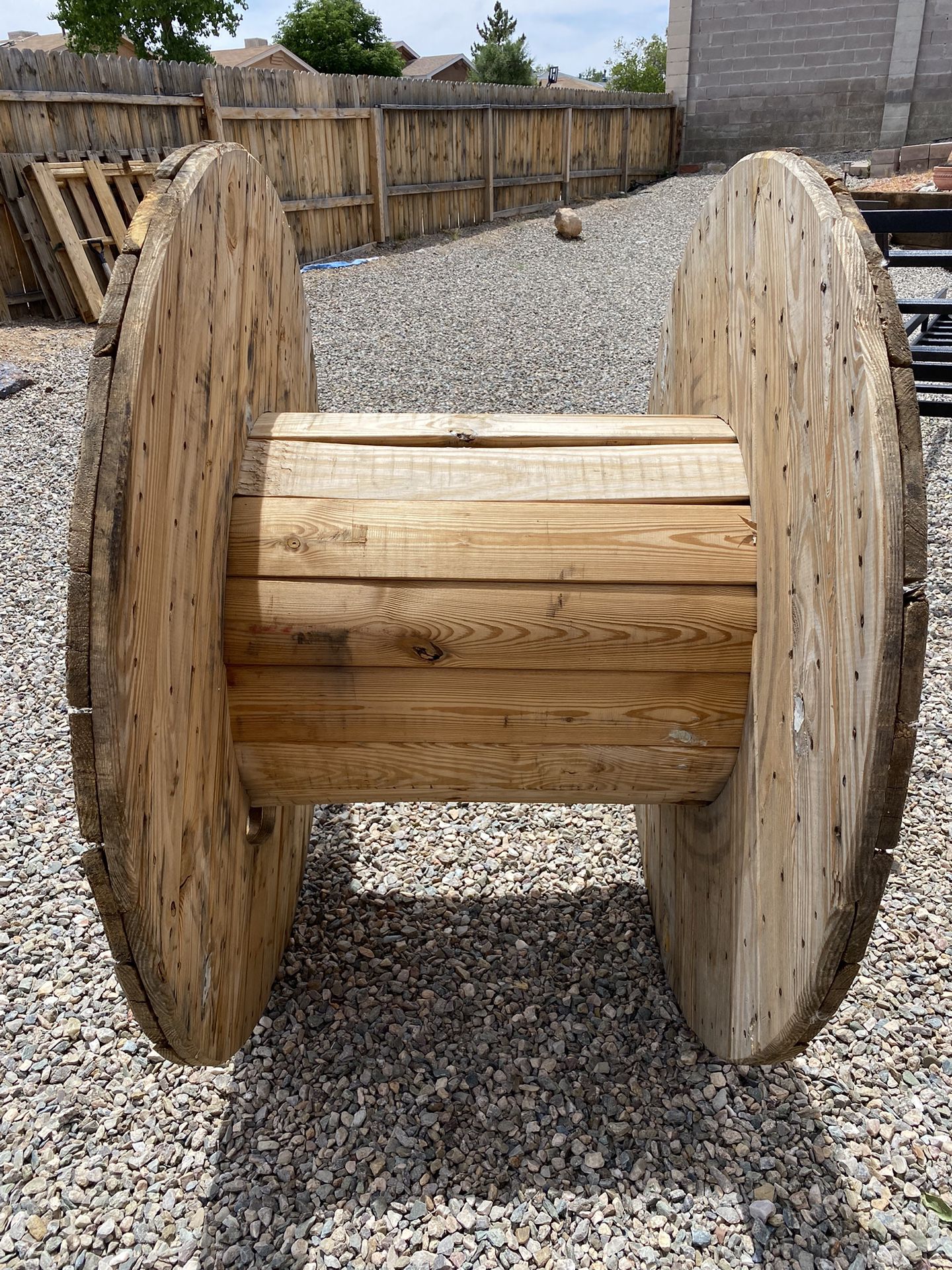 Large Wooden Cable Spool for Sale in Albuquerque, NM - OfferUp