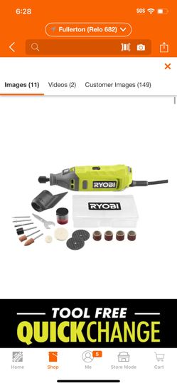 RYOBI 1.2 Amp Corded Rotary Tool @ry-609