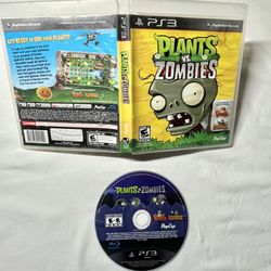 PS3 PLAYSTATION PLANTS VS ZOMBIES CIB COMPLETE 