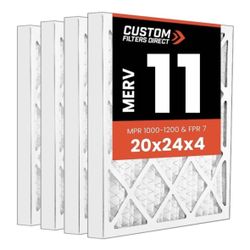 High Quality HVAC Air Filters 20x24x4 – Merv 11 – Pleated – Pack of 6