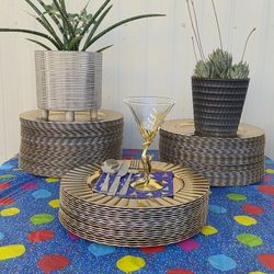 Gold Fluted Charger Plates 