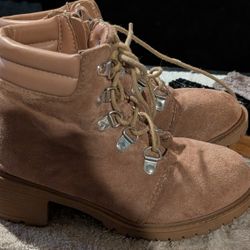Tan Brown Boots Girls Size 13