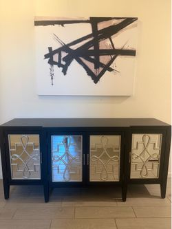 Modern black sideboard