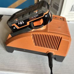 RIDGID Rapid Max Charger + Battery