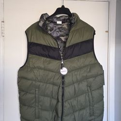 Men's Army Camouflage Green XL Vest