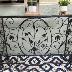 Decorative Wrought Iron Console or Entryway Table 