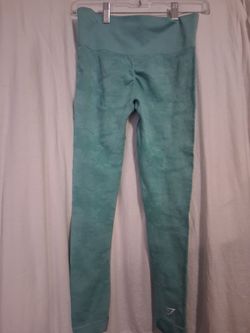 Teal gymshark compression leggings size s