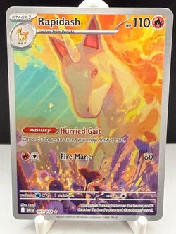 Rapidash 189/182 IR Destined Rivals Holo Pokémon TCG Firecore Art Rare NM