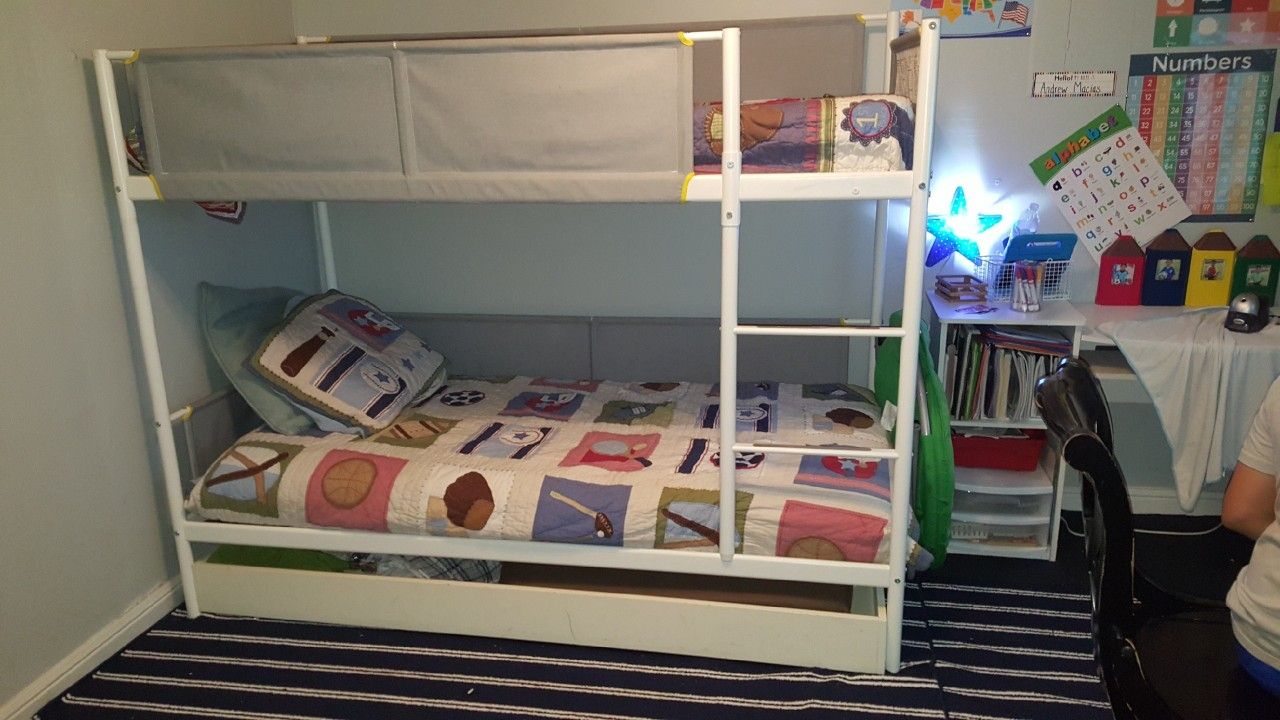 $100 bunk bed, no mattress or trundle.