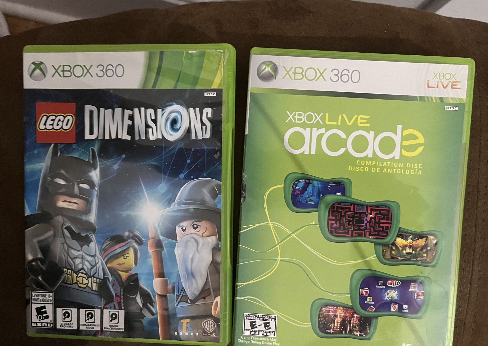 Lego dimensions and Xbox live arcade for Xbox 360