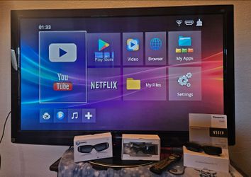 50 inch plasma tv & 3 pairs of 3d glasses