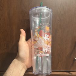 Disneyland Glass Tumbler Starbucks 