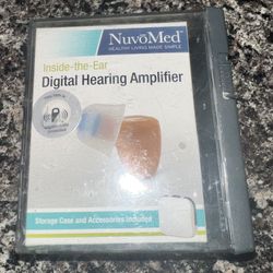 Nuvomed Inside the Ear Digital Hearing Amplifier NIB