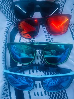 4 Pairs Mirrored Sunglasses Bundle