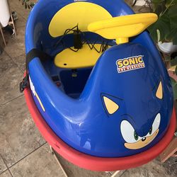 Sonic the Hedgehog Electric Bumper Car 2 Speed for kids with Remote Control and 360 Degree turning