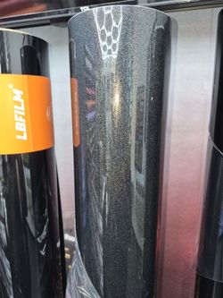 Galaxy black vinyl wrap forcar