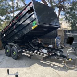 Dump Trailer 8x14x4 14000lb $12595 Cash Only 