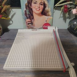 Vintage Boston 2615 Heavy Duty 15x15 Paper Cutter / Trimmer - Sharp & Clean