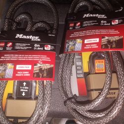 Master Lock Cable And Lock Combo  