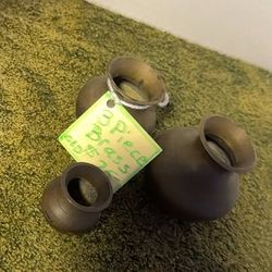 3 Piece Brass Pots $25