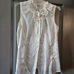 White Silk Tank