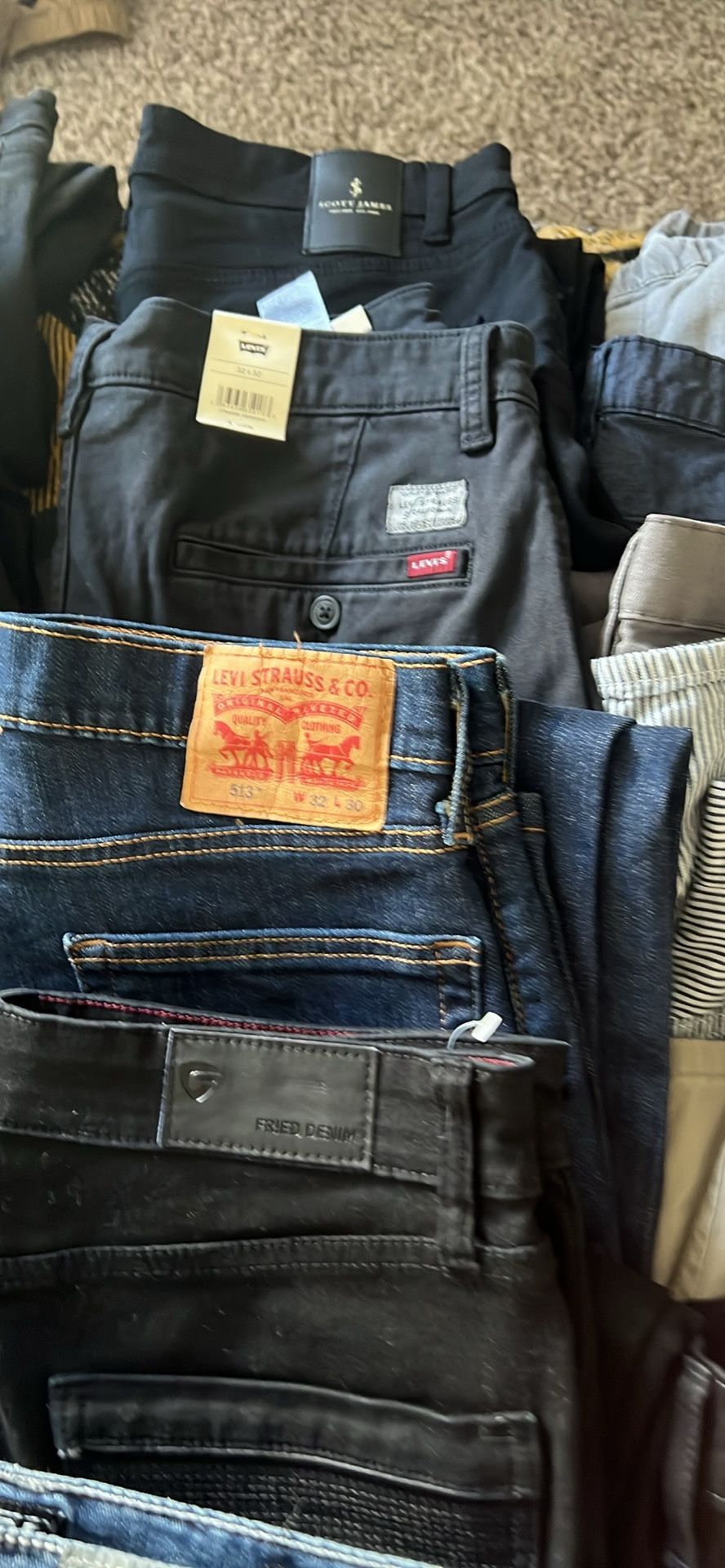 20 pantalones hombre nuevos y usados $200 tempe talla32 talla 34