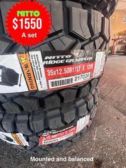 New Tires 35x12.50-17 Nitto OFF ROAD 