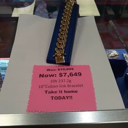 HOT PRICE CLERANCE  BRACELET  10K  237GR 10 INCHES