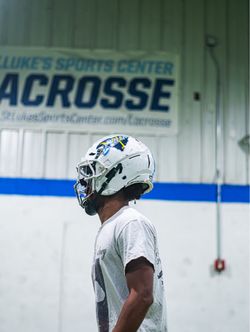 White F7 Football Helmet with Face Mask