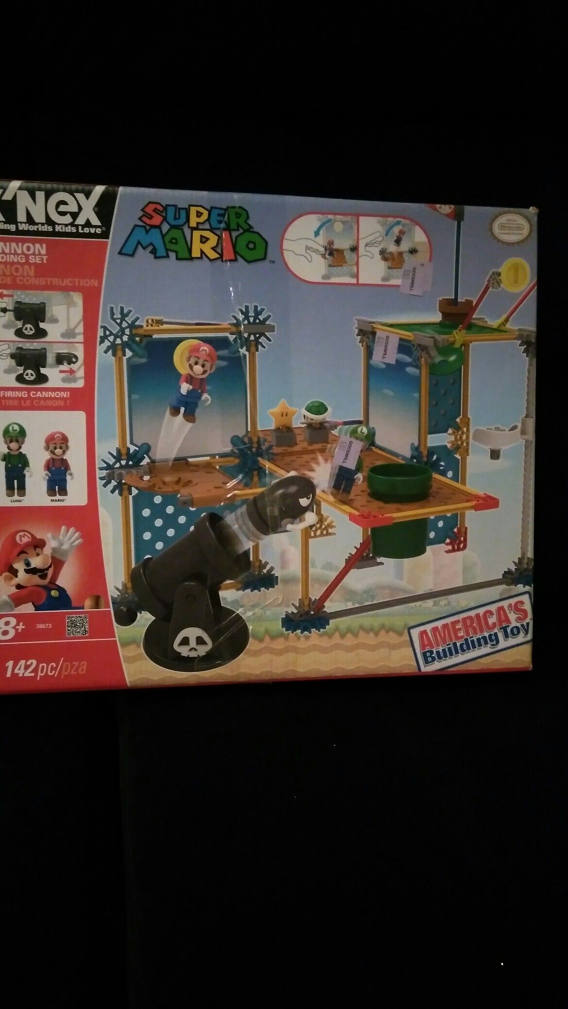 Knects Super Mario Cannon Playset used once