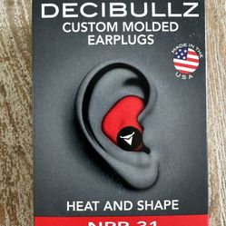 Decibullz custom molded earplugs-NIB