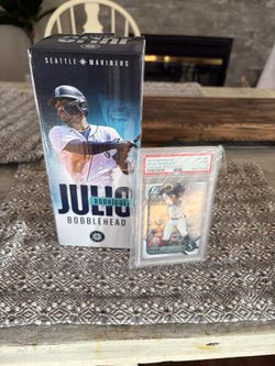 Julio Rodriguez Bobble Head And Card 