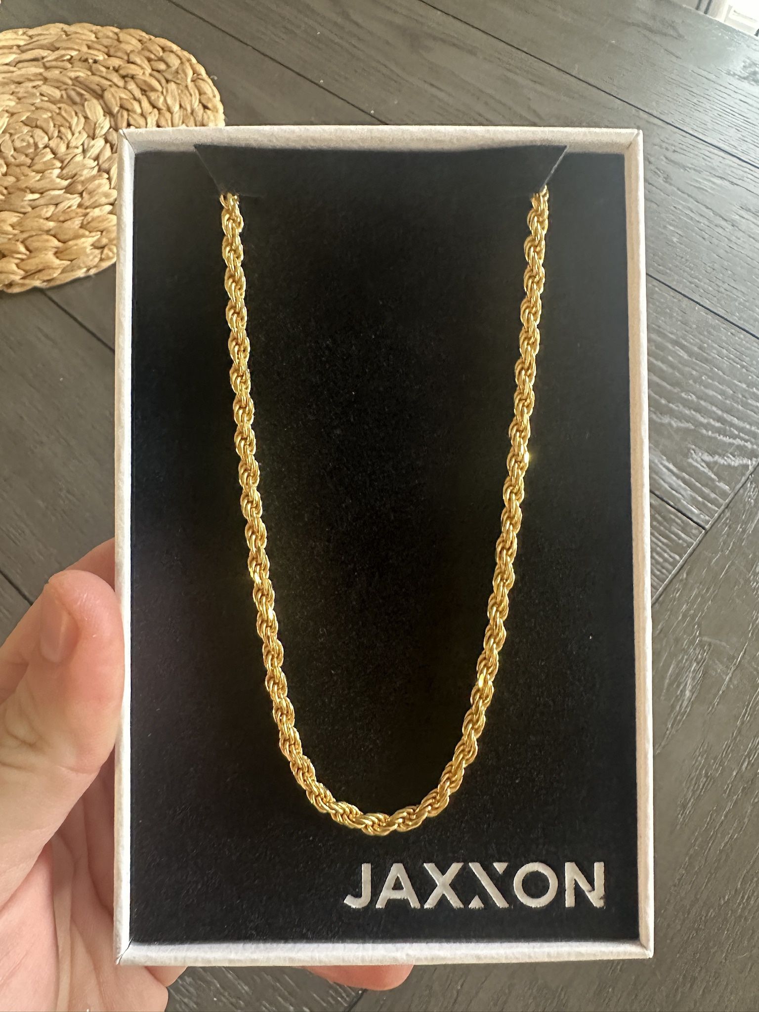Jaxxon Gold Plated 4mm Rope Chain 